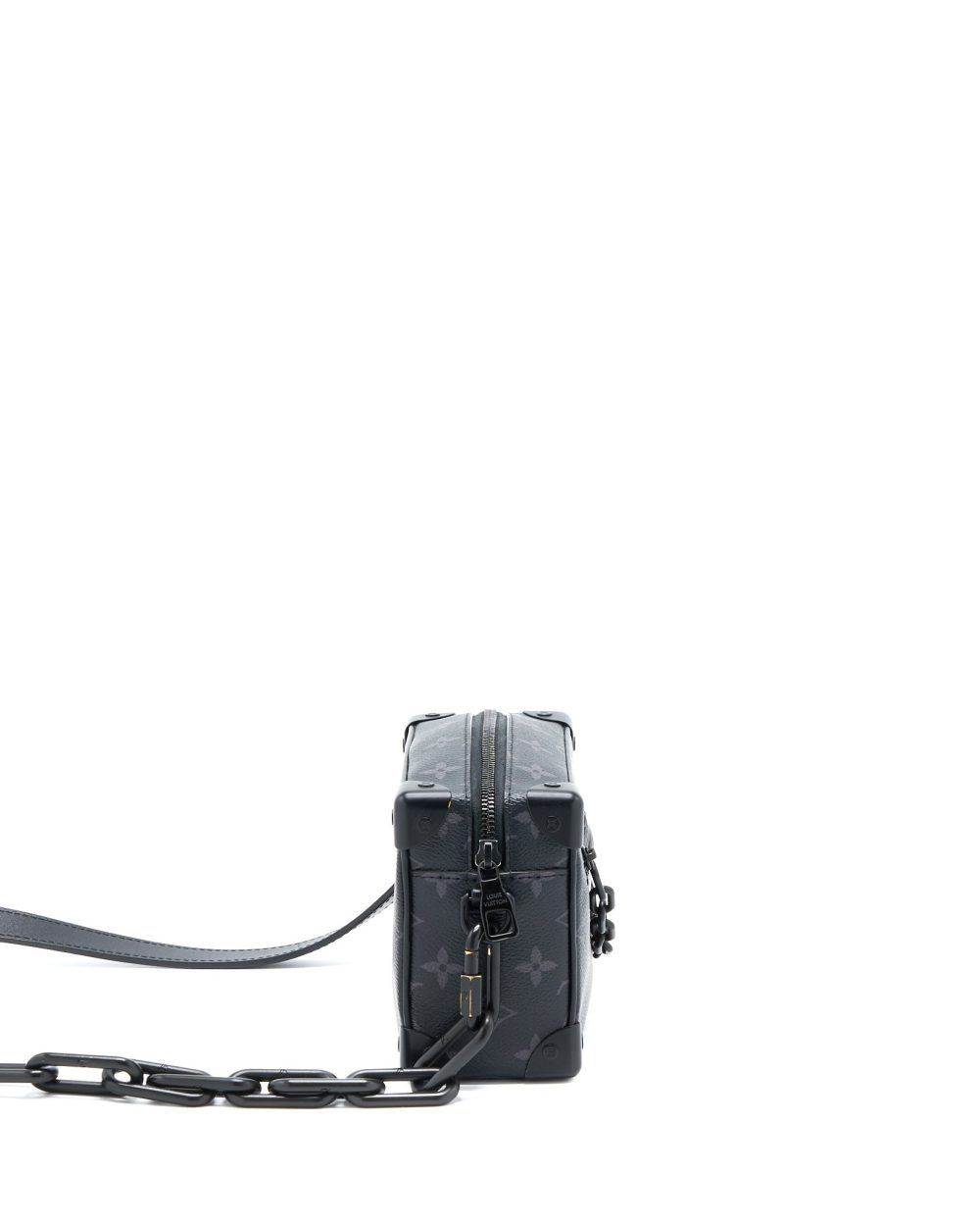 AAA Replica Louis Vuitton LV MINI SOFT TRUNK MONOGRAM ECLIPSE CANVAS MATTE-BLACK HARDWARE