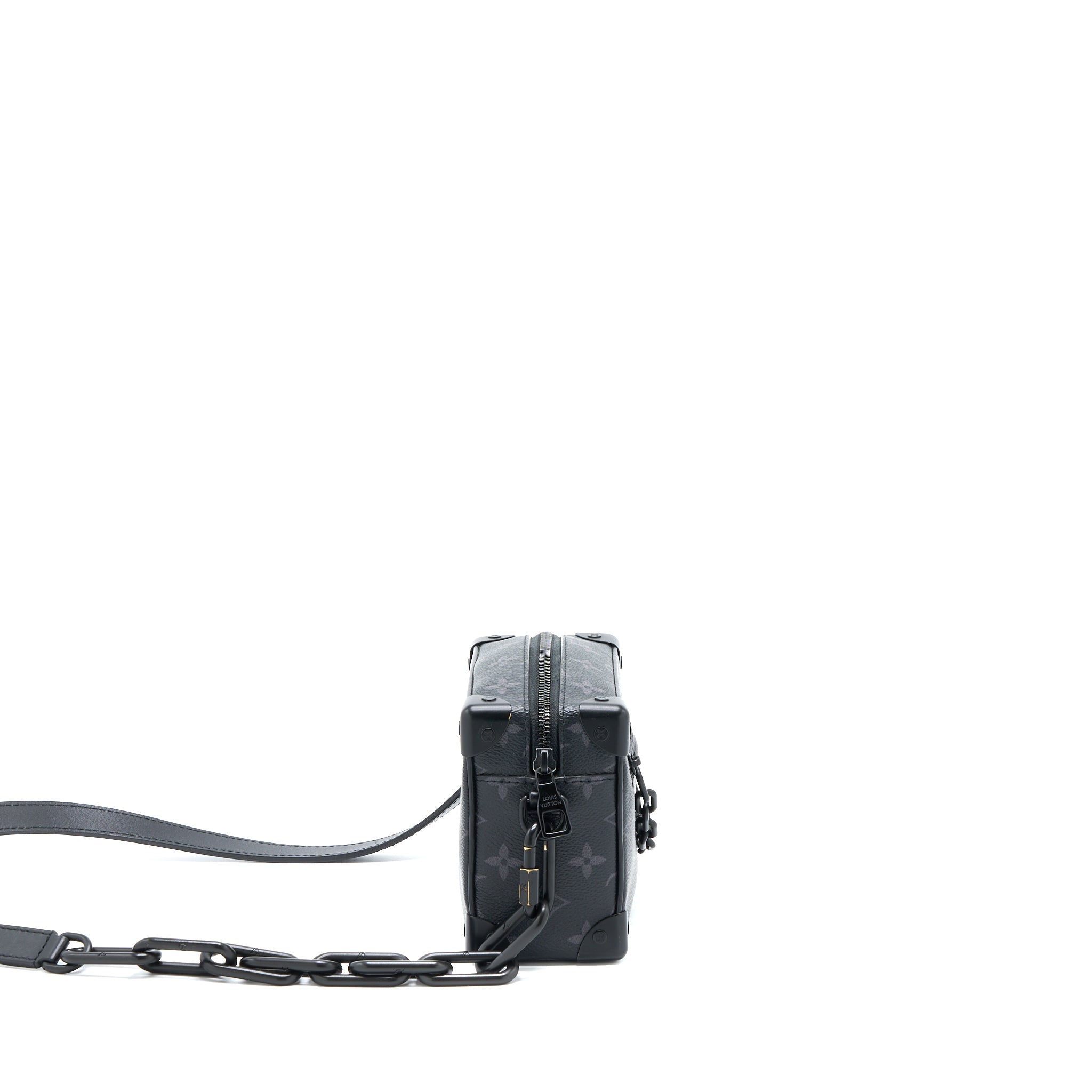 AAA Replica Louis Vuitton LV MINI SOFT TRUNK MONOGRAM ECLIPSE CANVAS MATTE-BLACK HARDWARE