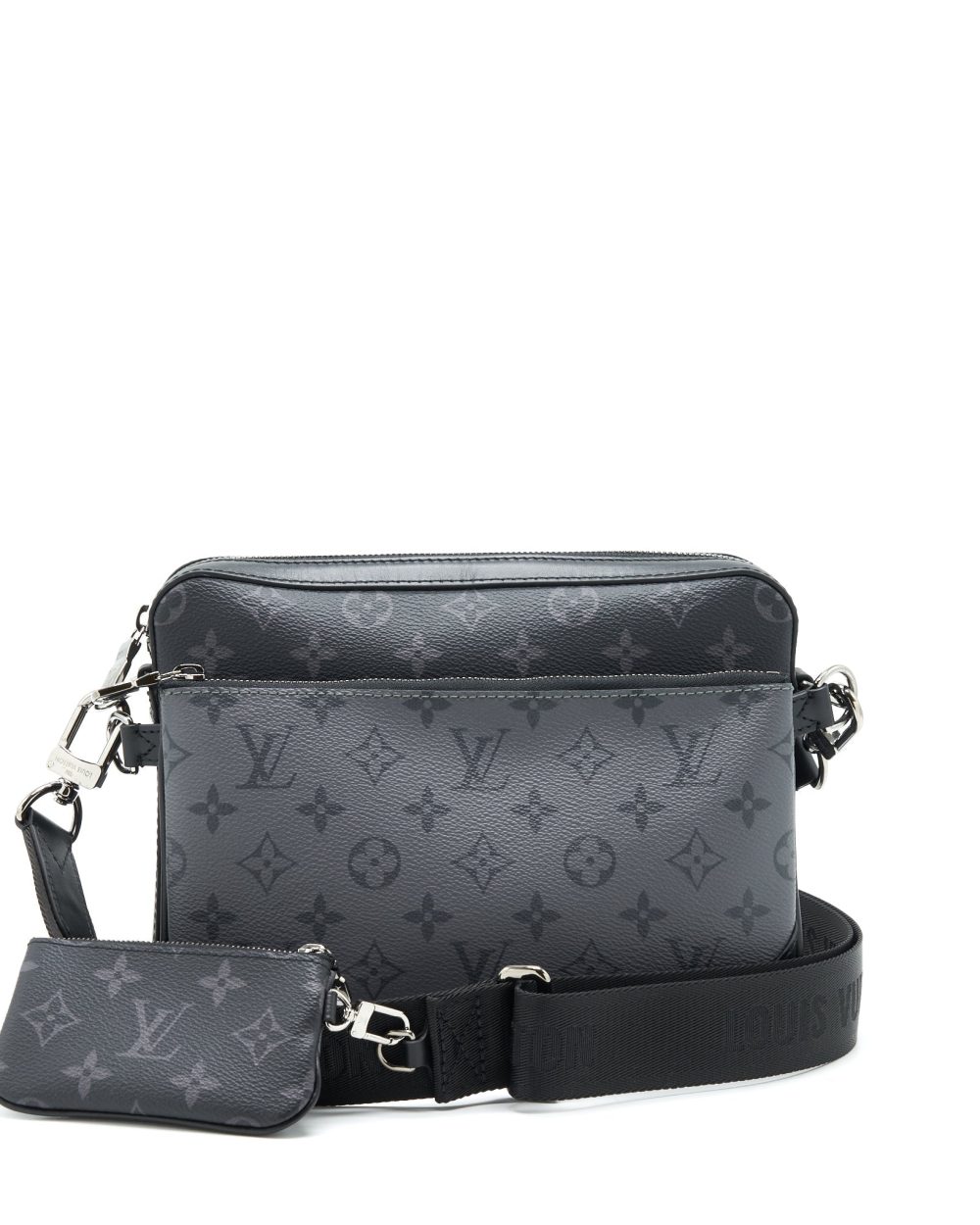 AAA Replica Louis Vuitton LV TRIO MESSENGER MONOGRAM ECLIPSE COATED CANVAS