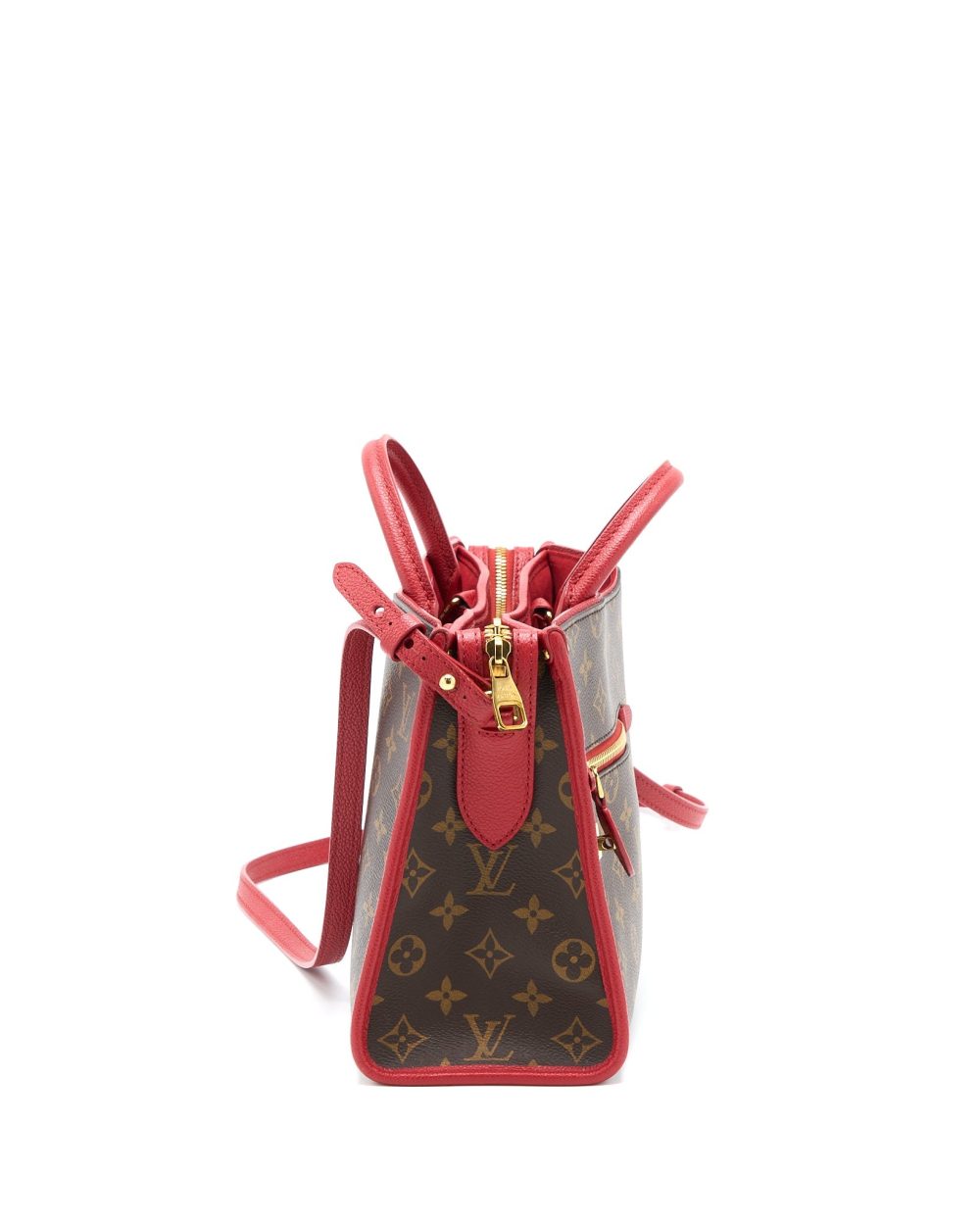 AAA Replica Louis Vuitton LV POPINCOURT PM BAG MONOGRAM CANVAS/CERISE GHW