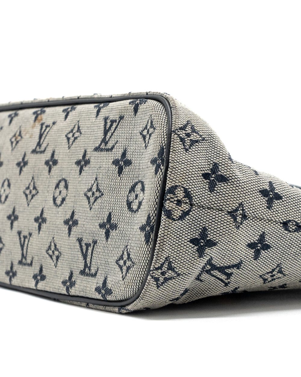 AAA Replica Louis Vuitton LV VINTAGE ZIP TOTE BAG FABRIC BLUE GHW