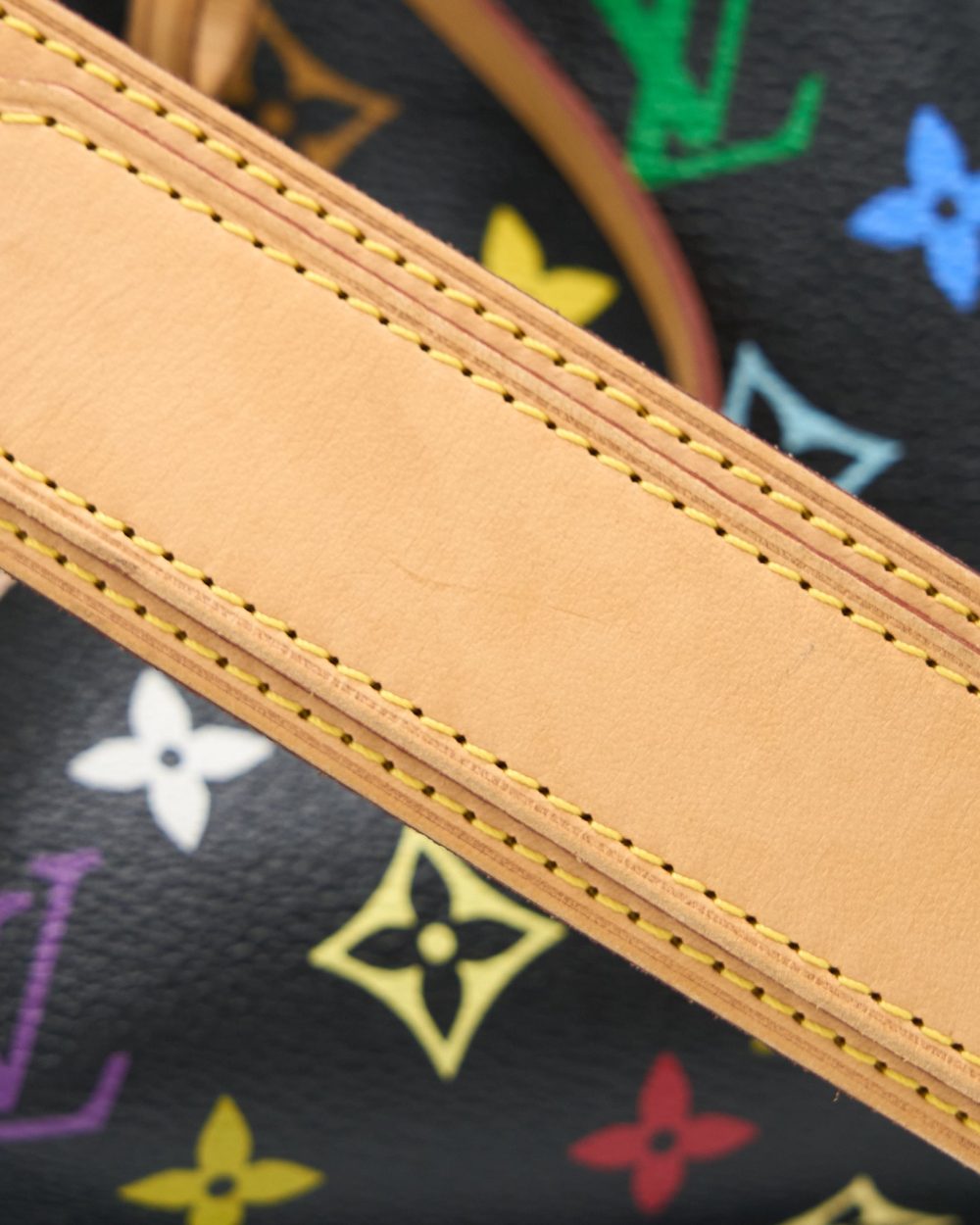AAA Replica Louis Vuitton LV PETIT NOE BLACK MONOGRAM MULTICOLOUR GHW