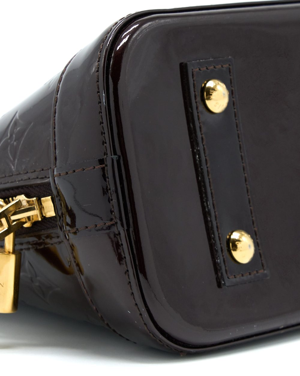 AAA Replica Louis Vuitton LV ALMA BB PATENT AMATANTE GHW