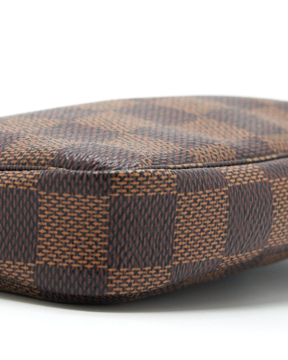 AAA Replica Louis Vuitton LV MINI POCHETTE ACCESSORIES DAMIER EBENE CANVAS GHW