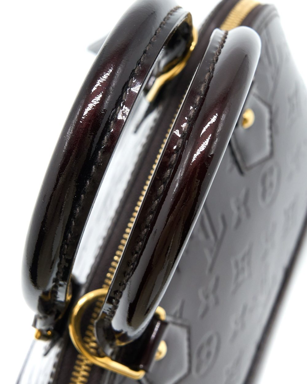 AAA Replica Louis Vuitton LV ALMA BB PATENT AMATANTE GHW