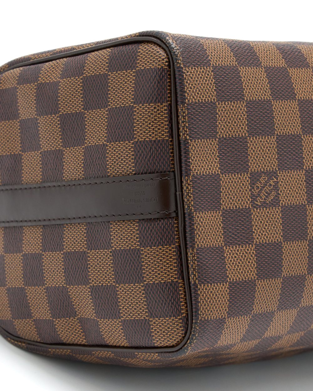 AAA Replica Louis Vuitton LV SPEEDY 25 DAMIER EBENE GHW
