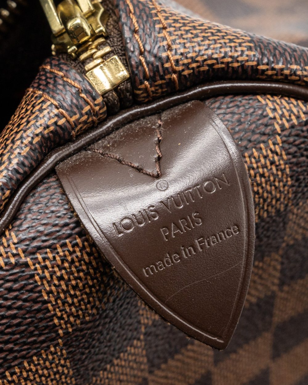 AAA Replica Louis Vuitton LV SPEEDY 35 DAMIER EBENE GHW