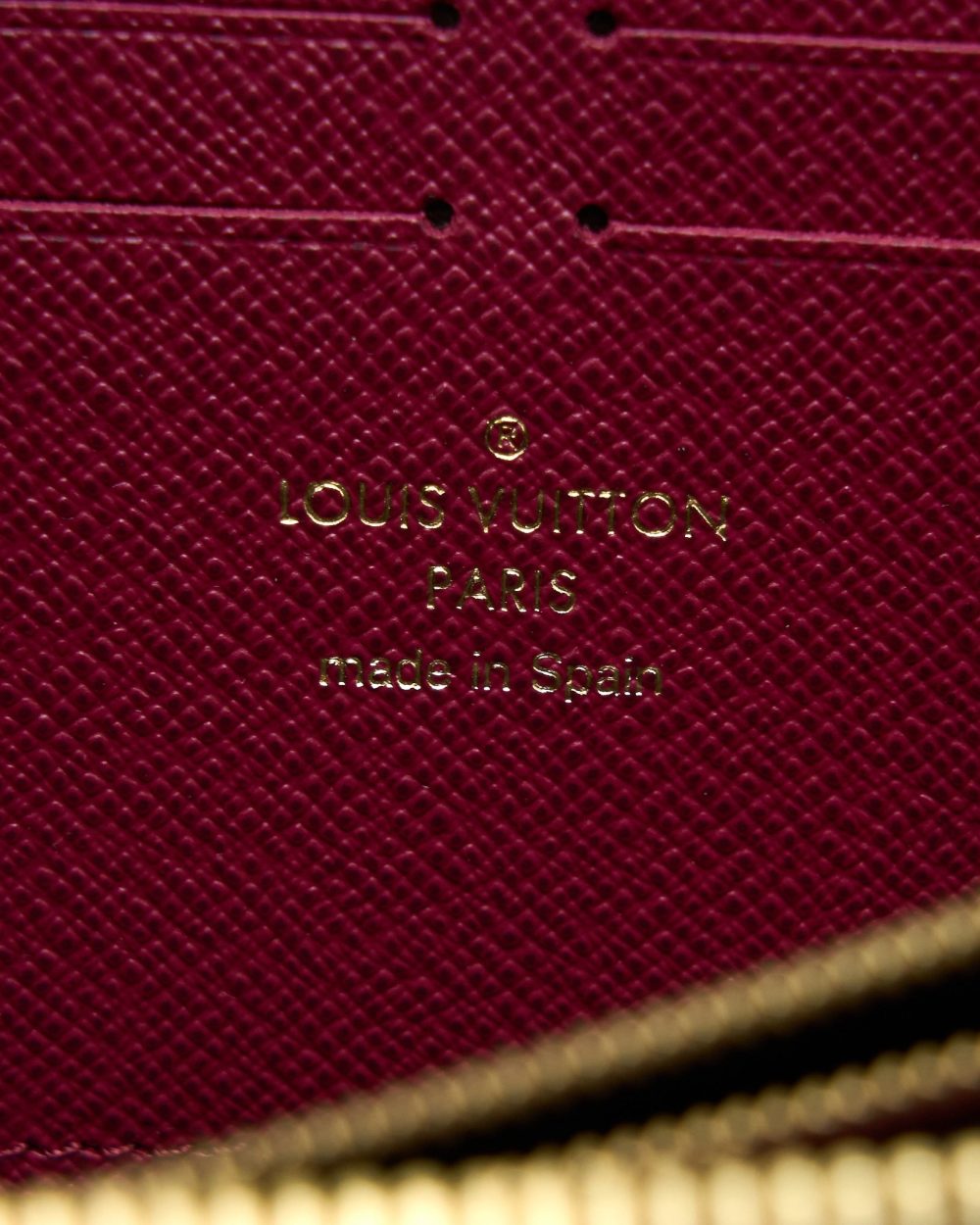 AAA Replica Louis Vuitton LV CLEMENCE LONG WALLET MONOGRAM CANVAS FUCHSIA GHW