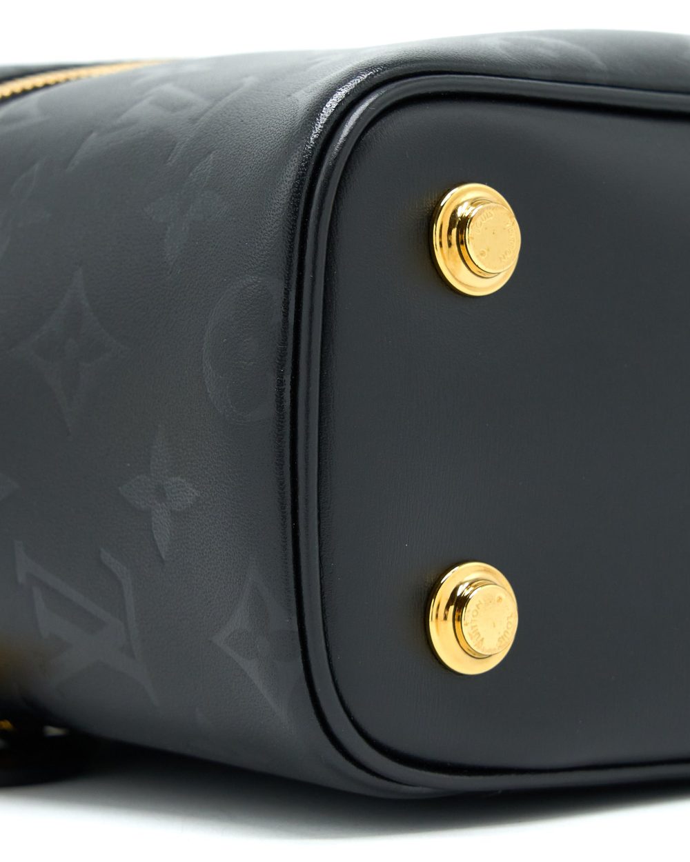 AAA Replica Louis Vuitton LV VANITY PM MONOGRAM LAMBSKIN BLACK GHW
