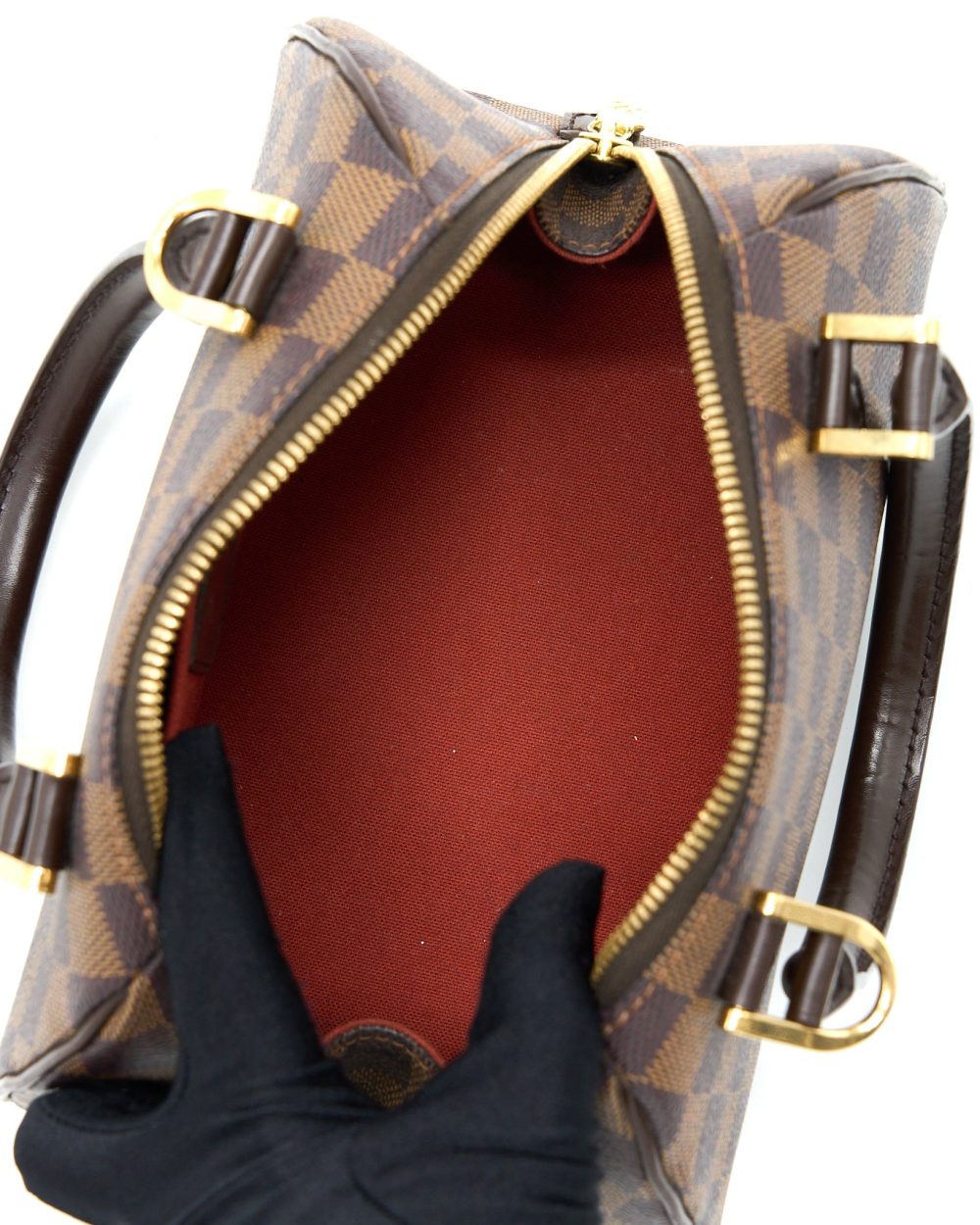 AAA Replica Louis Vuitton LV MINI RIBERA BAG DAMIER EBENE CANVAS GHW