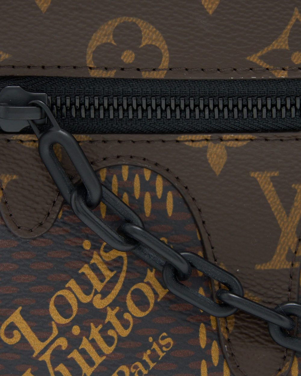 AAA Replica Louis Vuitton LV X NIGO MINI SOFT TRUNK DAMIER EBENE MATTE BLACK HARDWARE