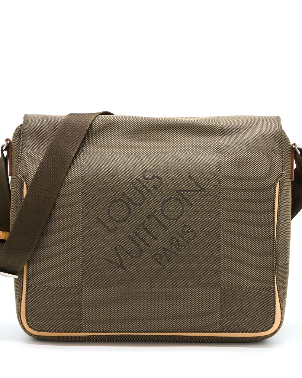 AAA Replica Louis Vuitton LV MESSENGER BAG FABRIC/BEIGE LEATHER MULTICOLOUR GHW