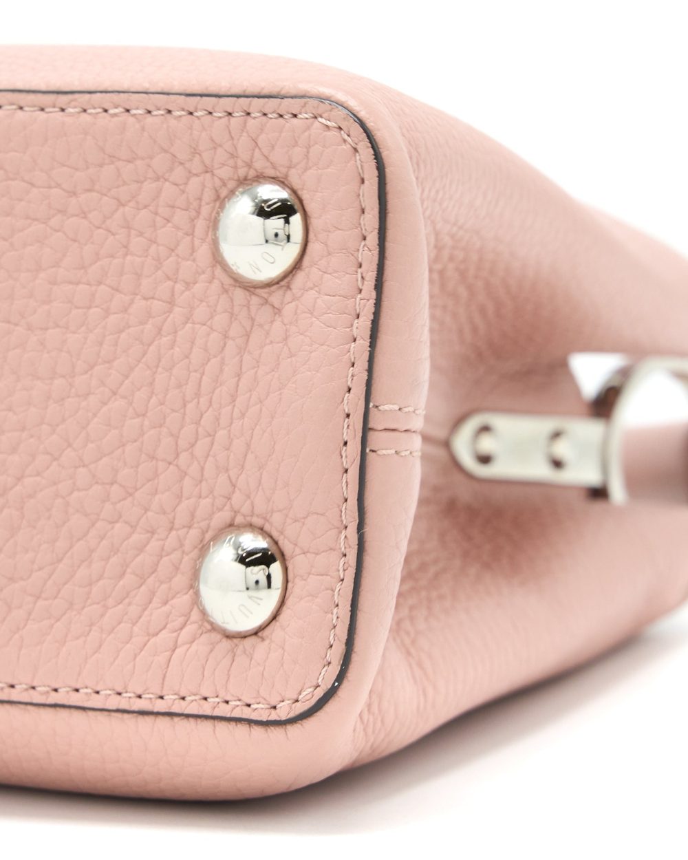 AAA Replica Louis Vuitton LV CAPUCINES BB TAURILLON PINK SHW