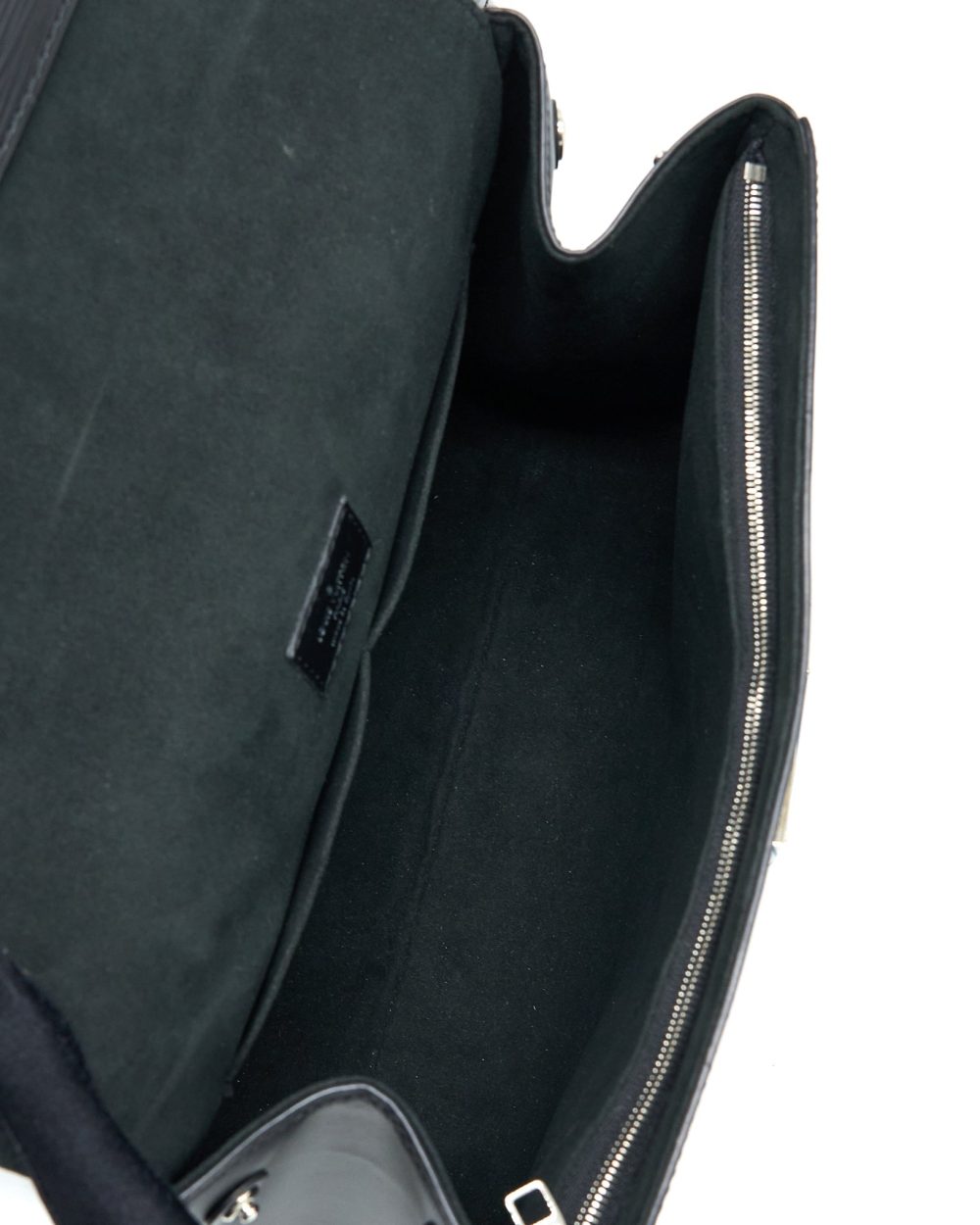 AAA Replica Louis Vuitton LV CLUNY MM EPI BLACK SHW WITH INITIAL S.S