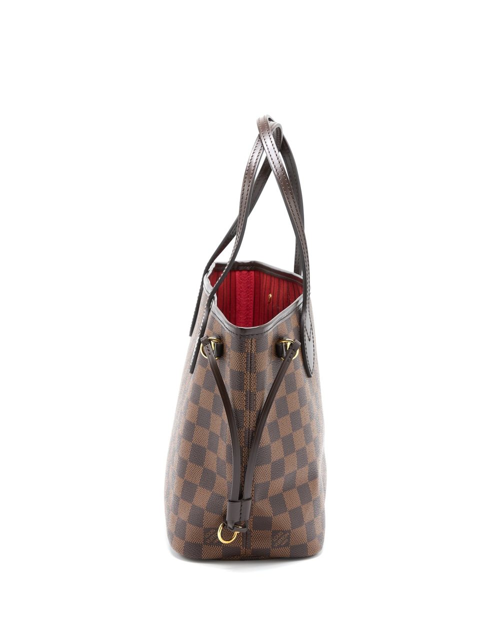 AAA Replica Louis Vuitton LV NEVERFULL PM DAMIER EBENE CANVAS GHW