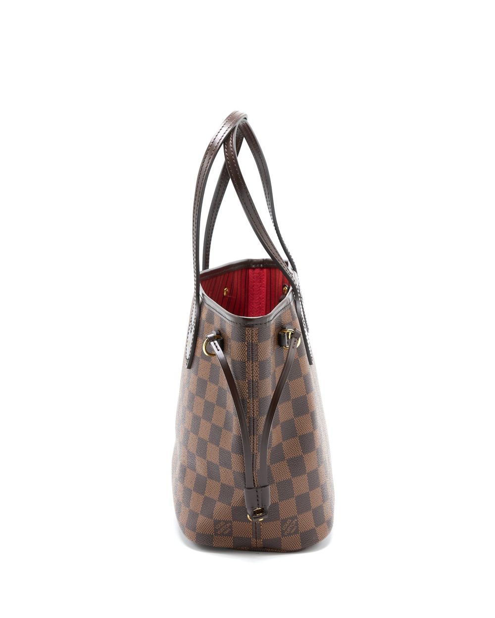 AAA Replica Louis Vuitton LV NEVERFULL PM DAMIER EBENE CANVAS GHW