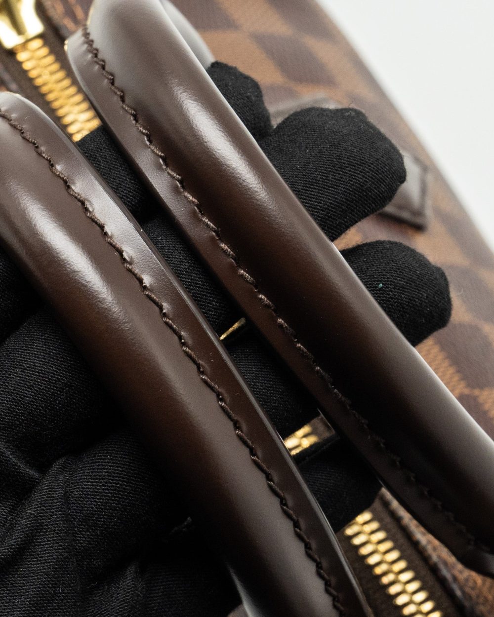 AAA Replica Louis Vuitton LV SPEEDY BANDOULIERE 25 DAMIER EBENE CANVAS GHW