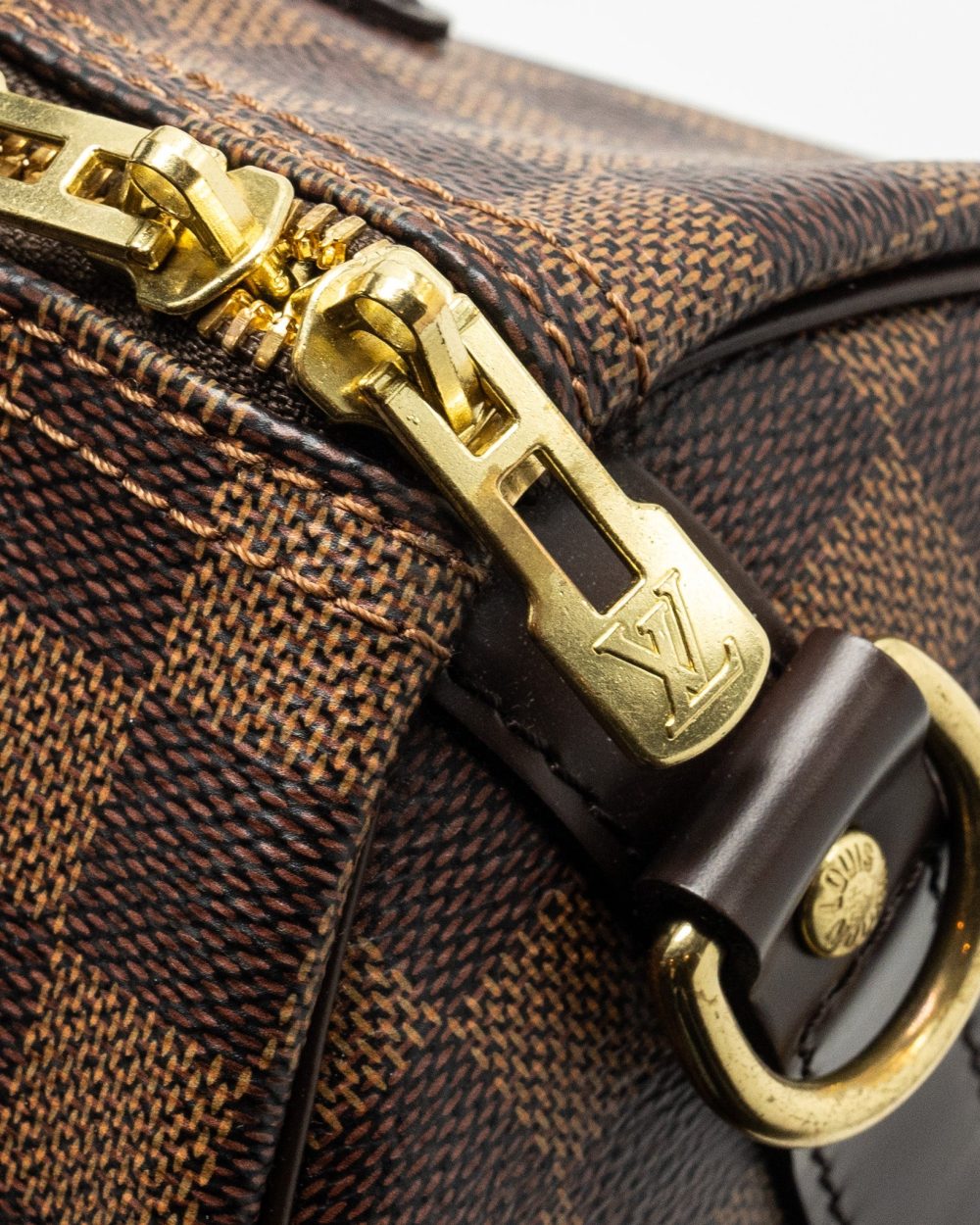 AAA Replica Louis Vuitton LV SPEEDY BANDOULIERE 25 DAMIER EBENE CANVAS GHW