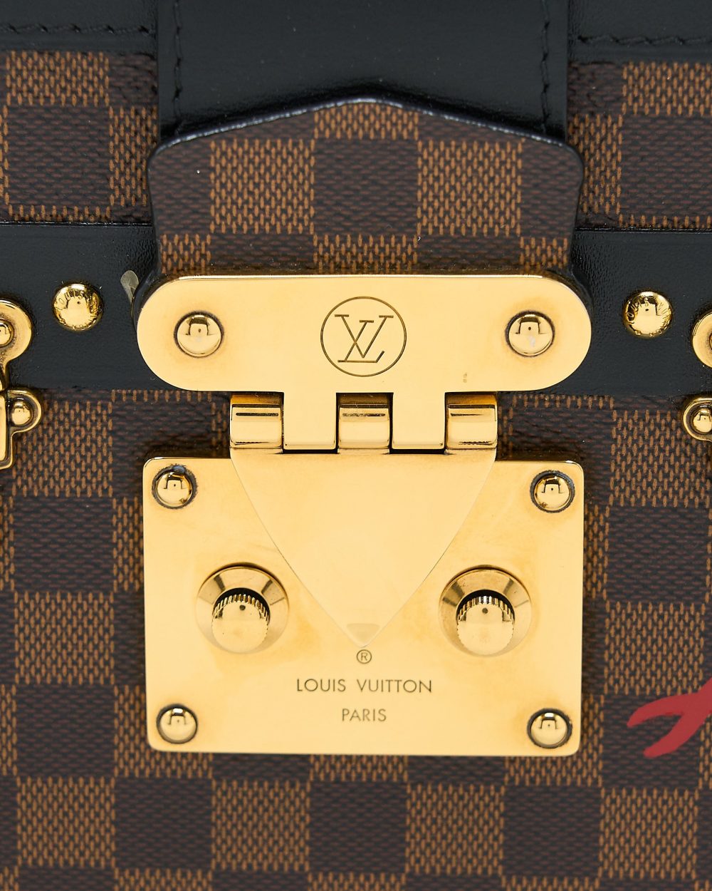 AAA Replica Louis Vuitton LV PETITE MALLE DAMIER EBENE CANVAS GHW