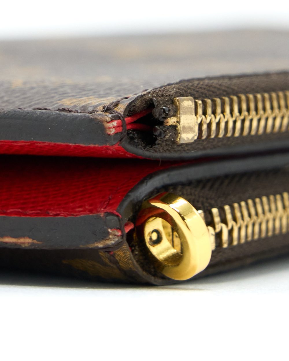 AAA Replica Louis Vuitton LV DOUBLE ZIPPER WALLET MONOGRAM CANVAS GHW