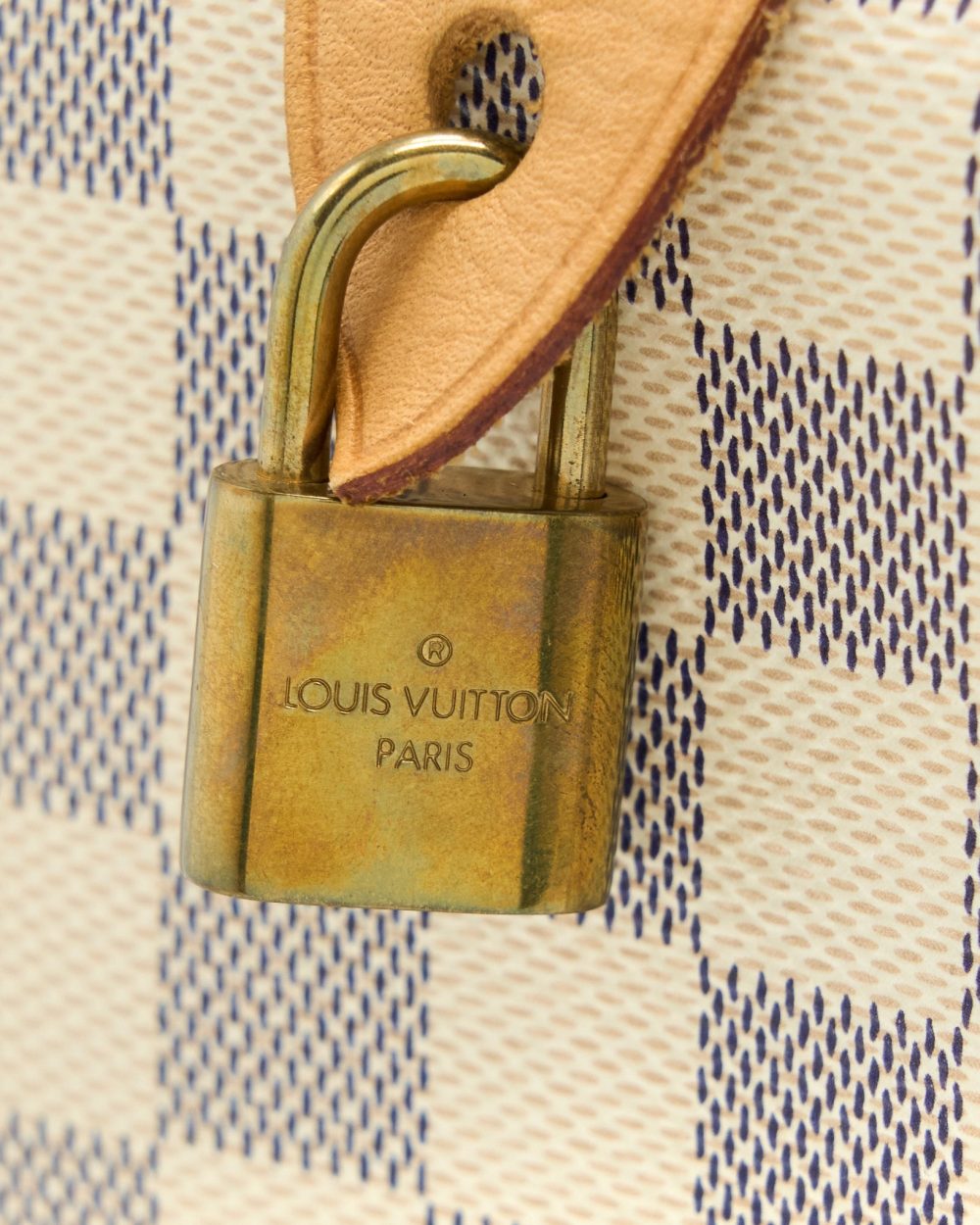 AAA Replica Louis Vuitton LV SPEEDY 30 DAMIER AZUR CANVAS GHW