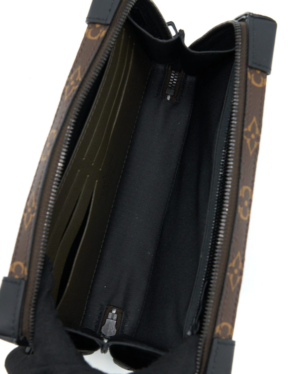 AAA Replica Louis Vuitton LV SOFT TRUNK WALLET TAIGA/MONOGRAM CANVAS KHAKI GREEN BLACK HARDWARE