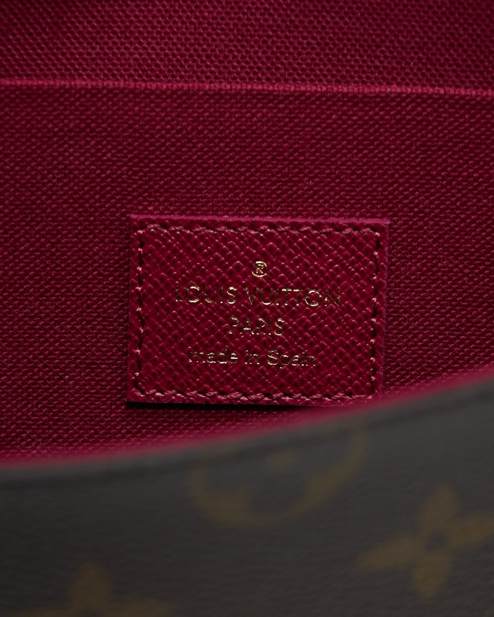 AAA Replica Louis Vuitton LV FELICIE POCHETTE MONOGRAM CANVAS RED GHW