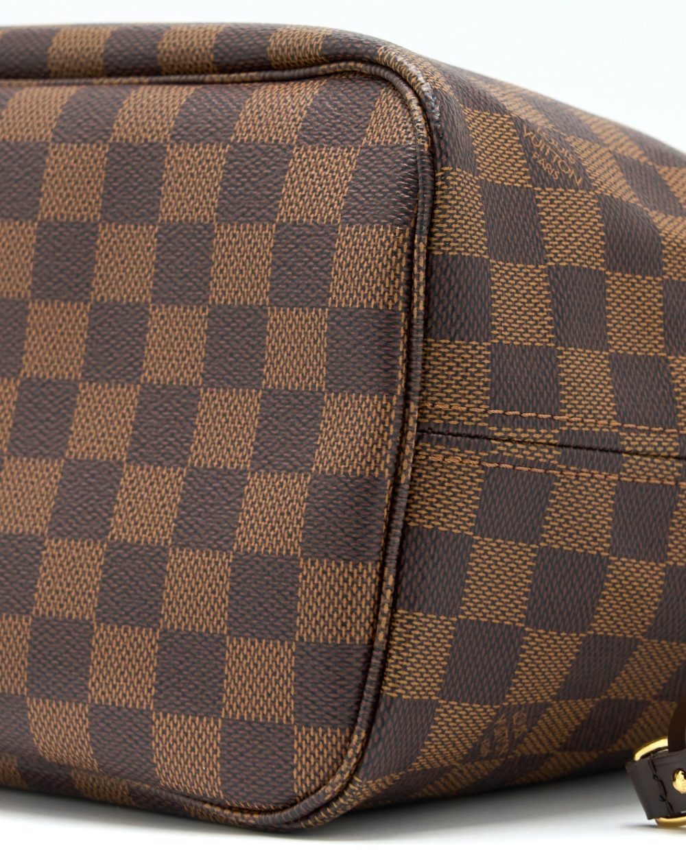 AAA Replica Louis Vuitton LV NEVERFULL MM DAMIER EBENE GHW WITH INITIAL S.S