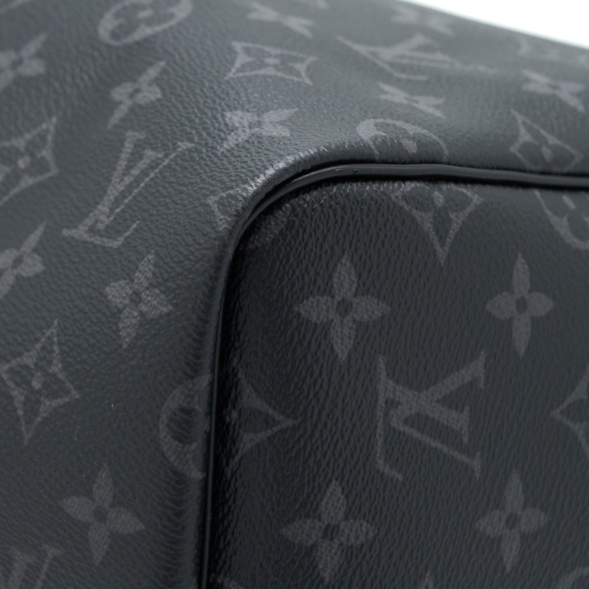 AAA Replica Louis Vuitton LV KEEPALL 55 WITH SHOULDER STRAP MONOGRAM ECLIPSE CANVAS SHW