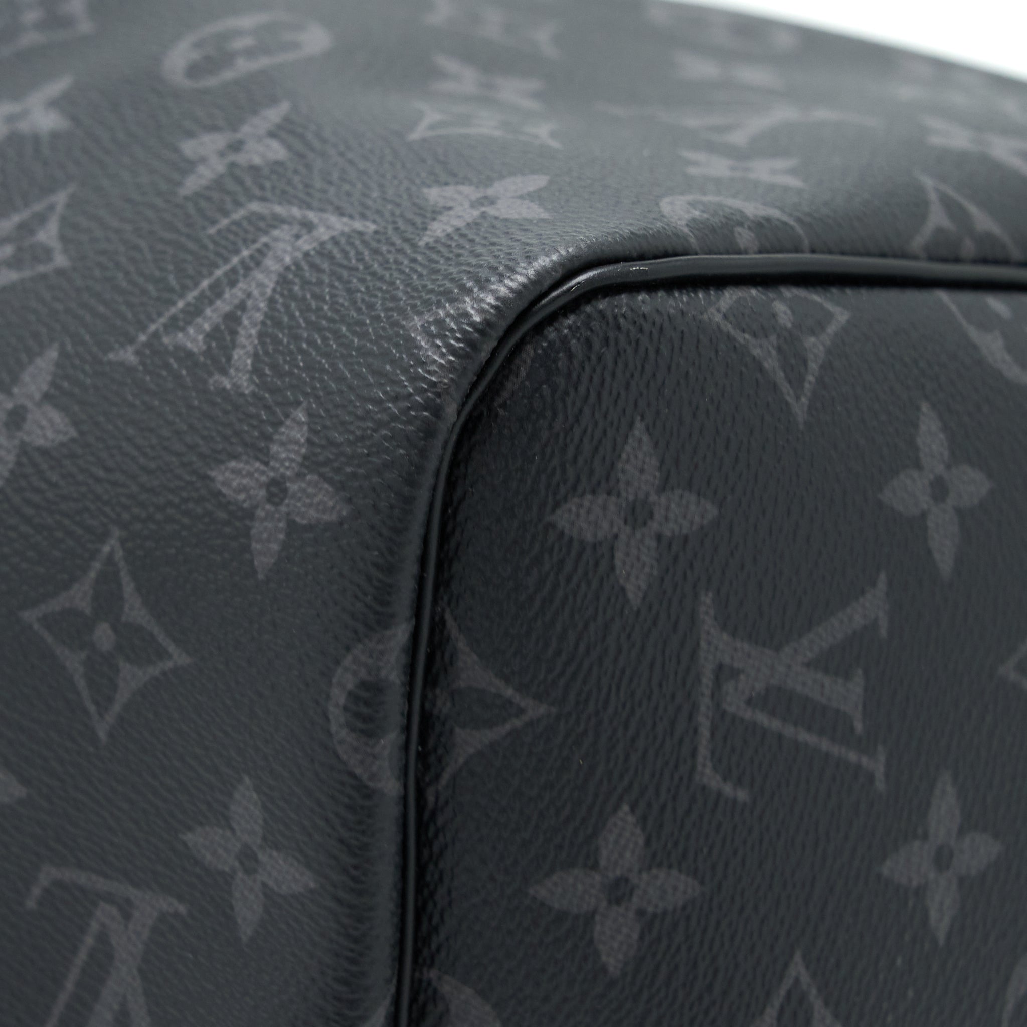 AAA Replica Louis Vuitton LV KEEPALL 55 WITH SHOULDER STRAP MONOGRAM ECLIPSE CANVAS SHW