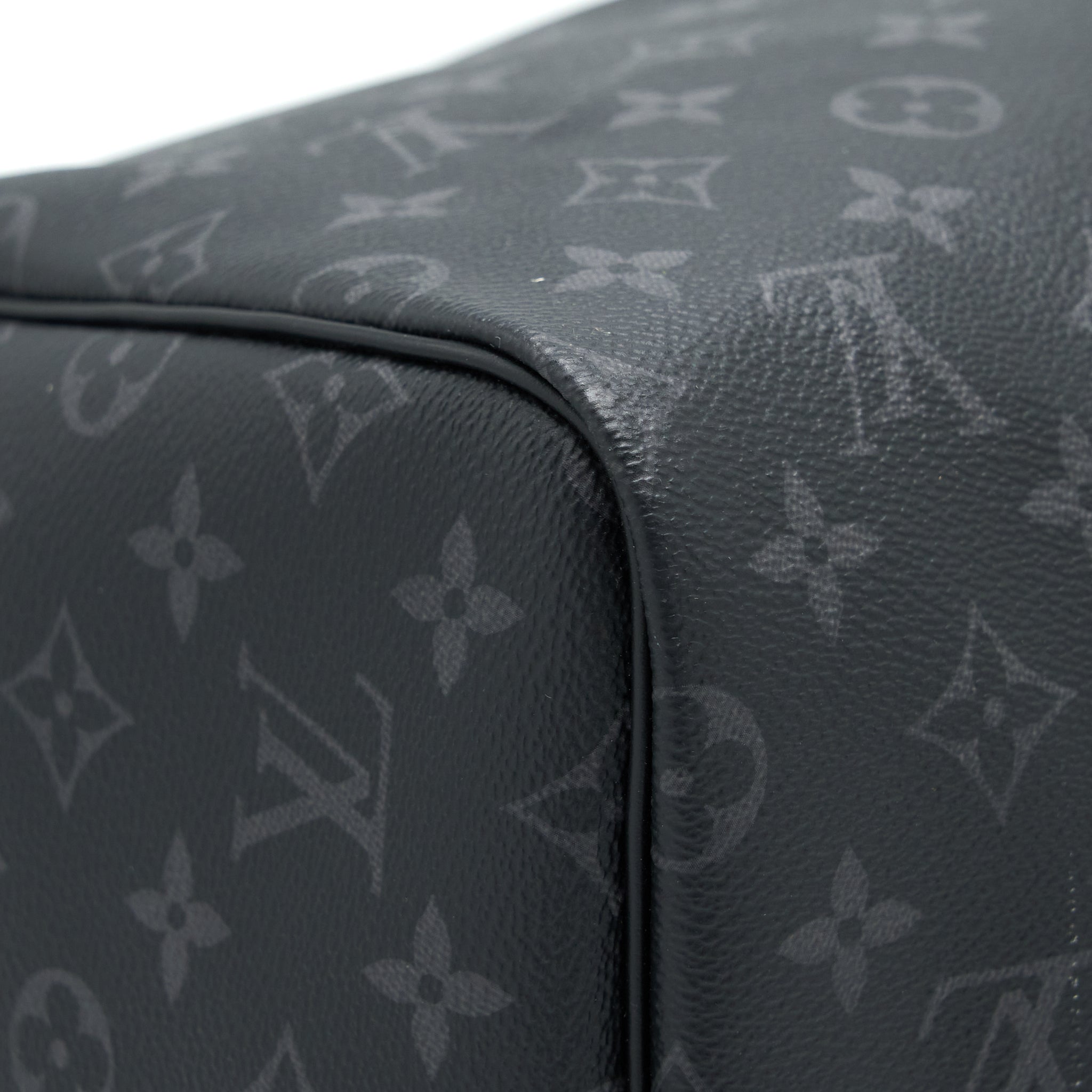 AAA Replica Louis Vuitton LV KEEPALL 55 WITH SHOULDER STRAP MONOGRAM ECLIPSE CANVAS SHW