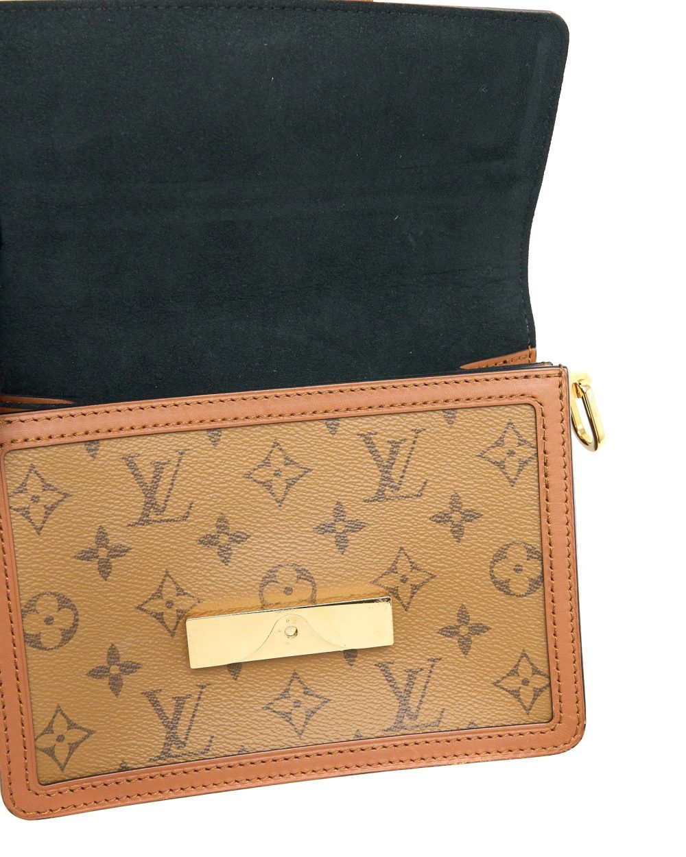 AAA Replica Louis Vuitton LV MINI DAUPHINE MONOGRAM REVERSE CANVAS GHW