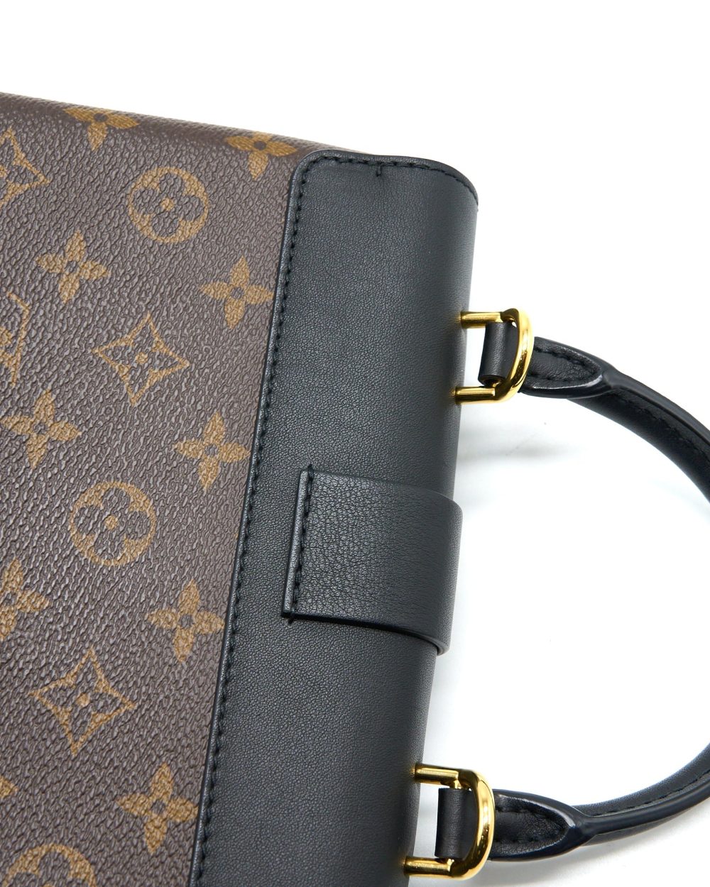 AAA Replica Louis Vuitton LV LOCKY BB MONOGRAM CANVAS/LEATHER BLACK GHW