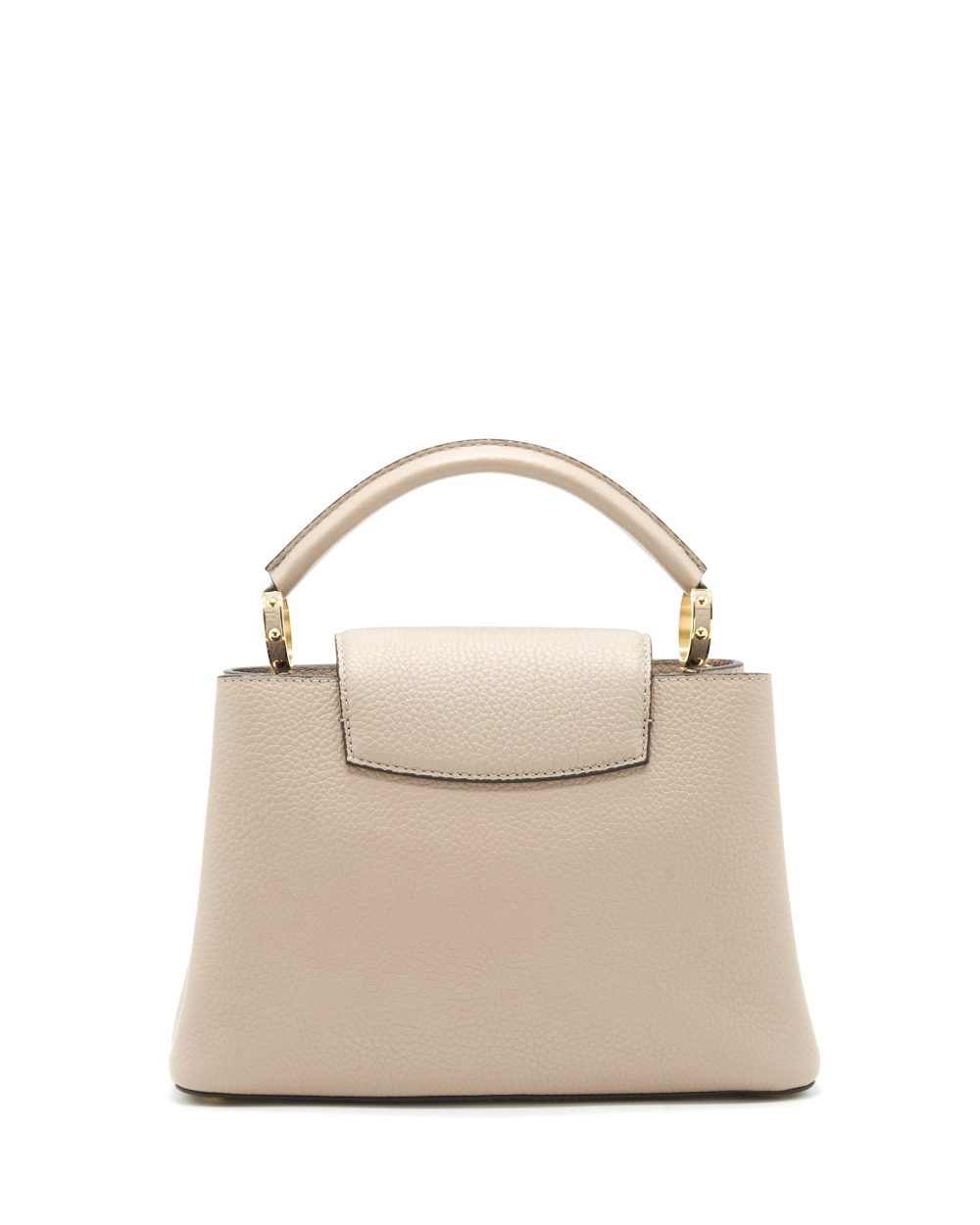 AAA Replica Louis Vuitton LV CAPUCINES BB TAURILLON GALET GHW