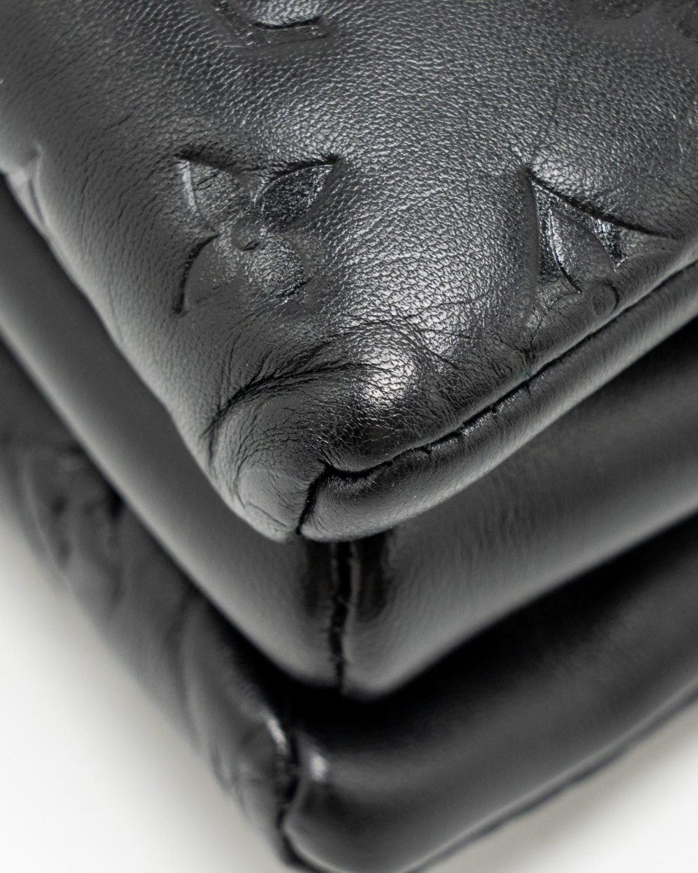 AAA Replica Louis Vuitton LV COUSSIN PM LAMBSKIN BLACK GHW