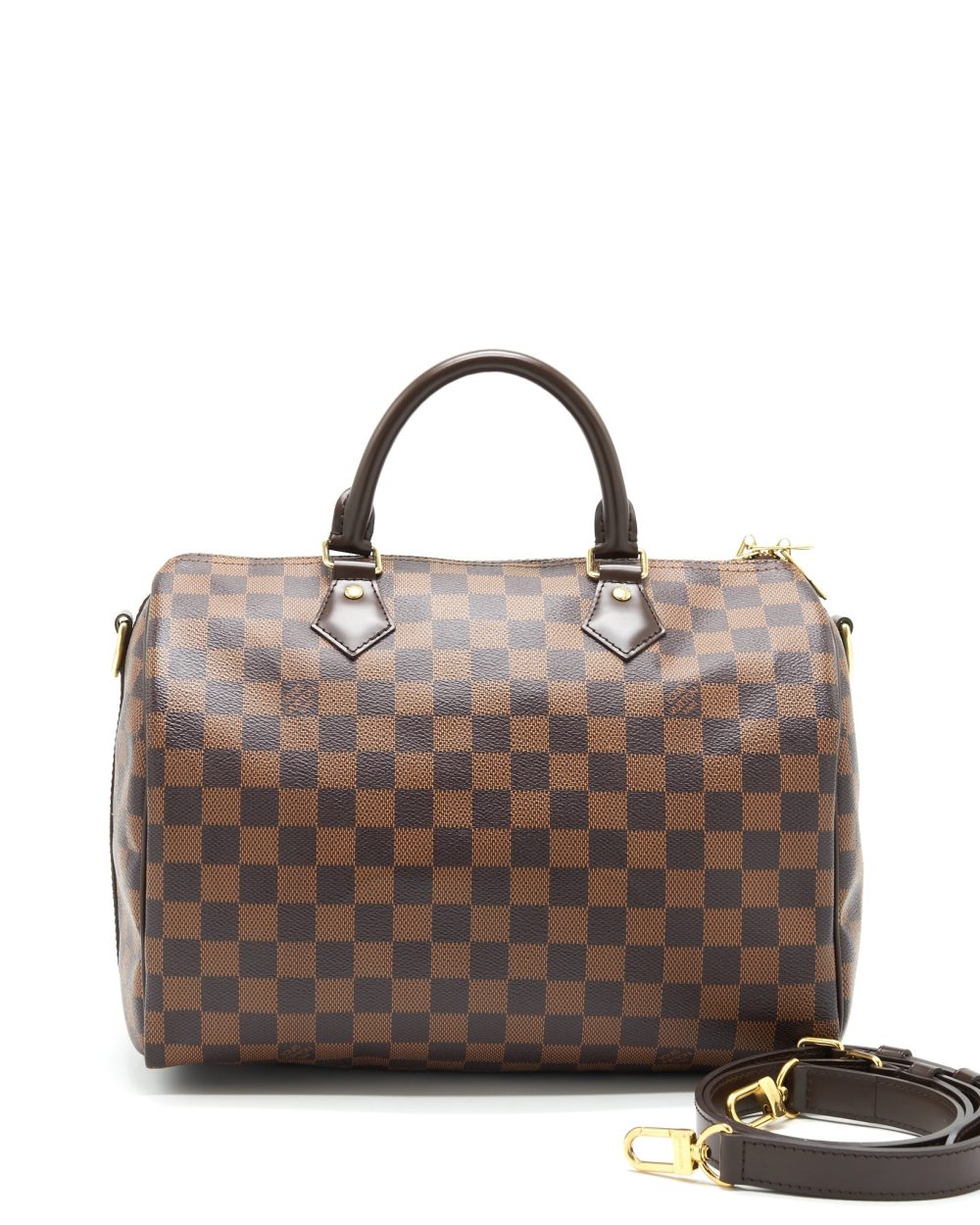 AAA Replica Louis Vuitton LV SPEEDY BANDOULIERE 30 DAMIER EBENE