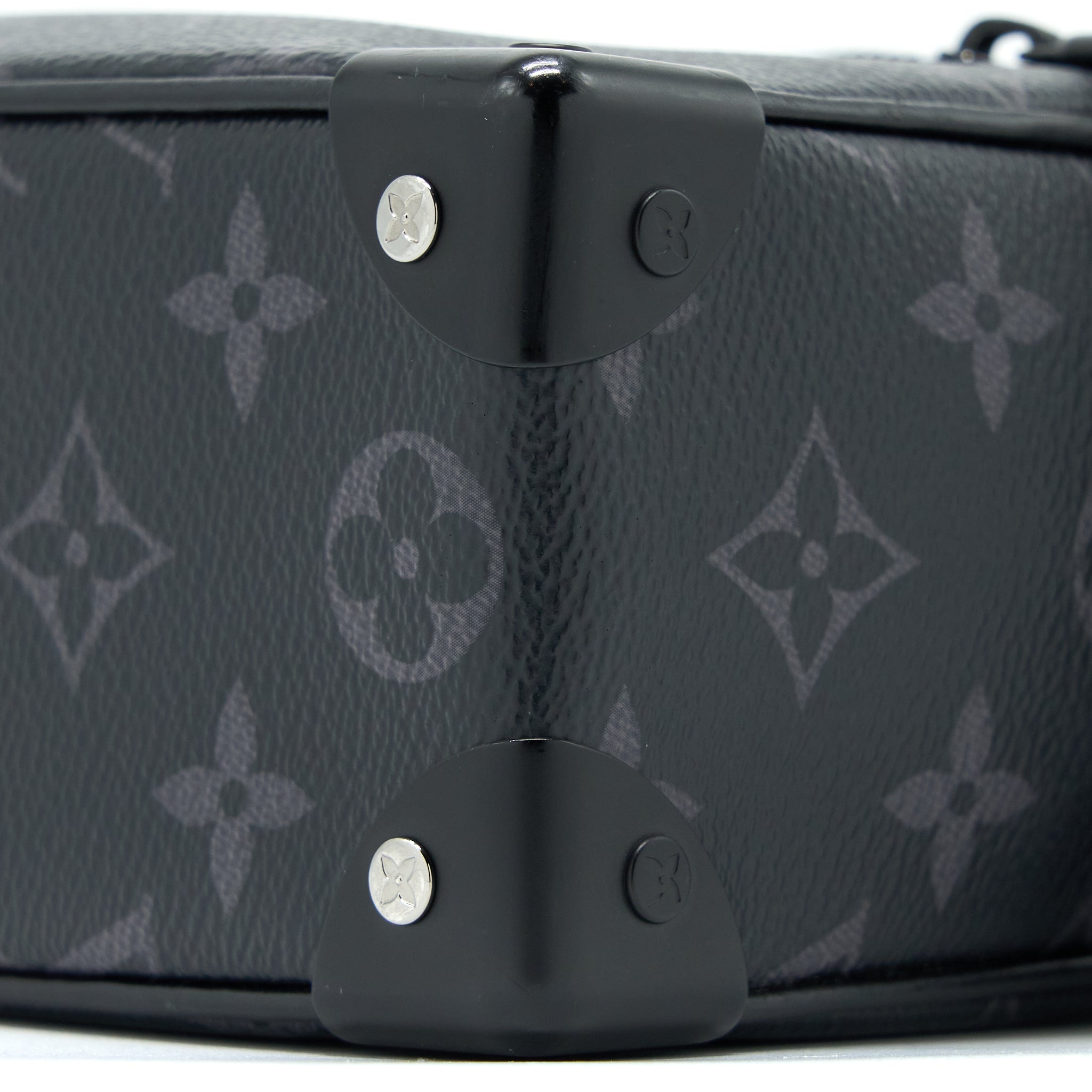 AAA Replica Louis Vuitton LV MINI SOFT TRUNK MONOGRAM ECLIPSE CANVAS MATTE-BLACK HARDWARE