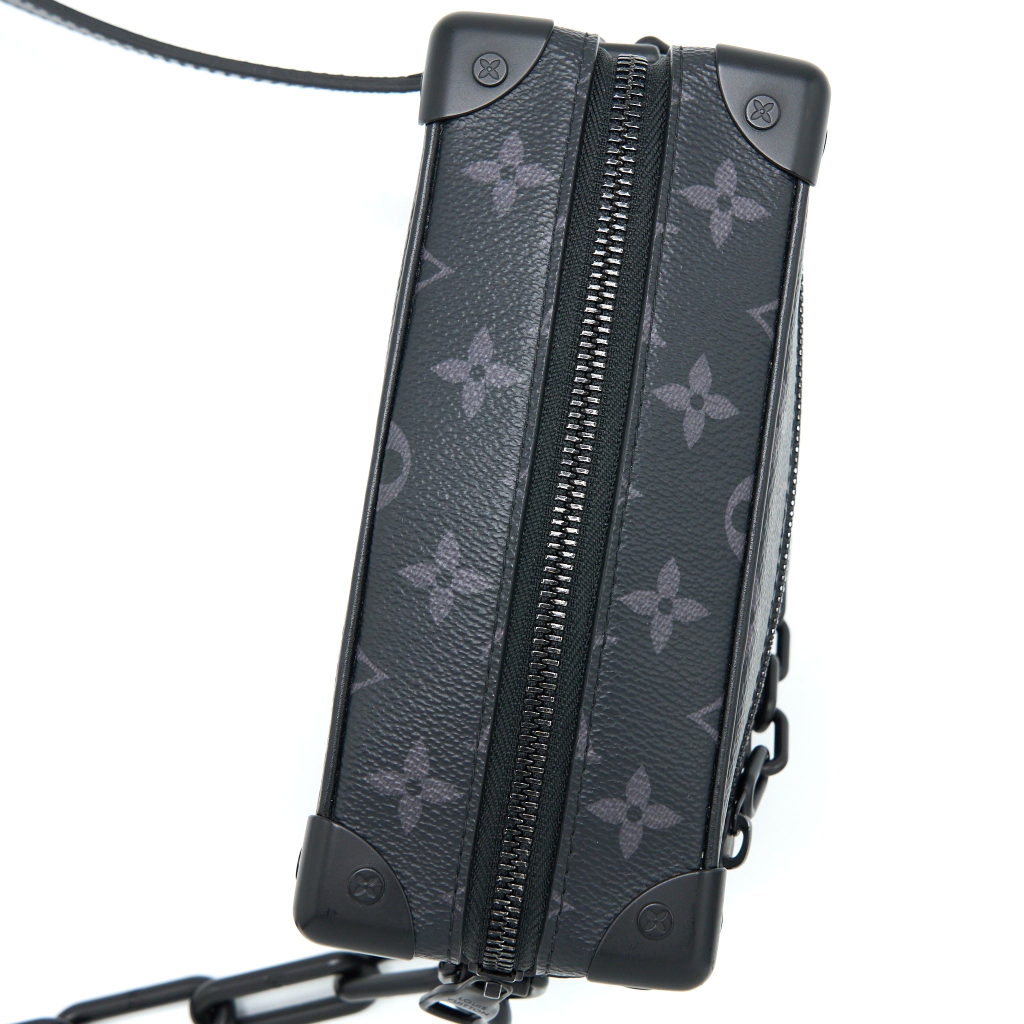 AAA Replica Louis Vuitton LV MINI SOFT TRUNK MONOGRAM ECLIPSE CANVAS MATTE-BLACK HARDWARE