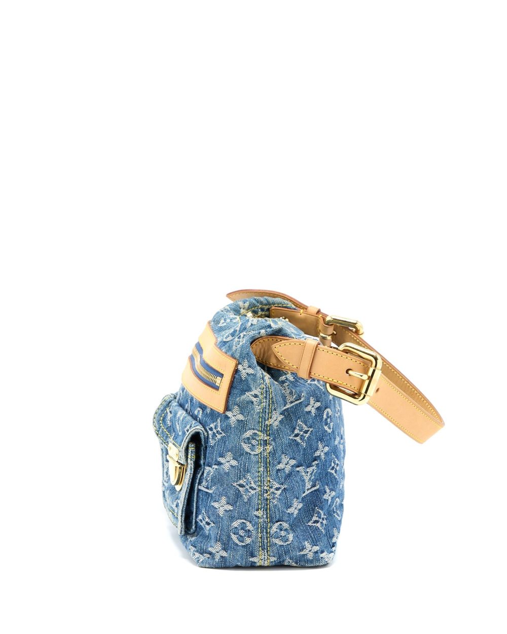 AAA Replica Louis Vuitton LV BUGGY BAG MONOGRAM DENIM GHW