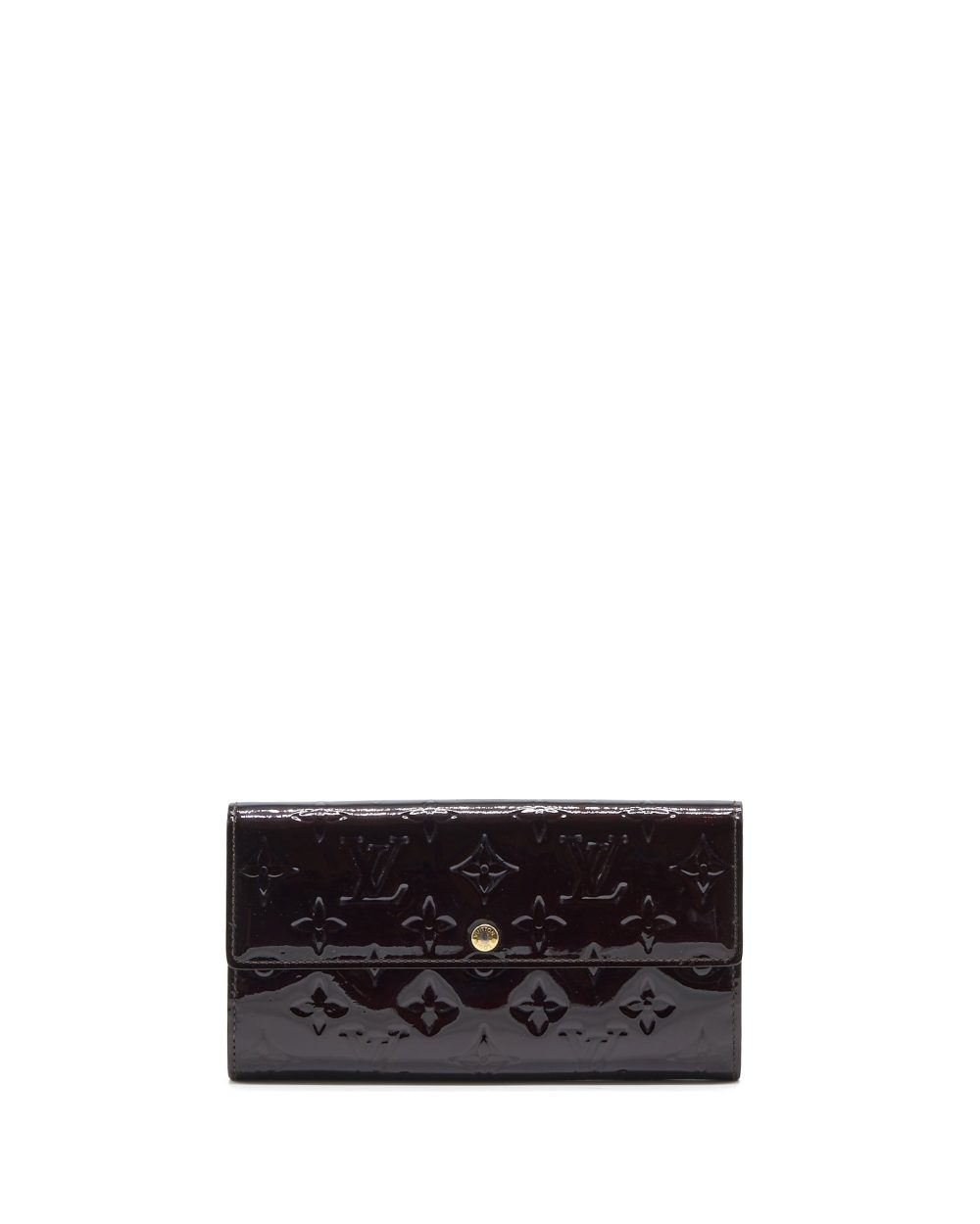 AAA Replica Louis Vuitton LV SARAH LONG WALLET VERNIS AMARANTE GHW