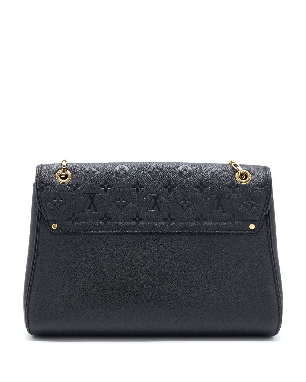 AAA Replica Louis Vuitton LV SAINT GERMAIN CHAIN EMPREINTE BLACK GHW