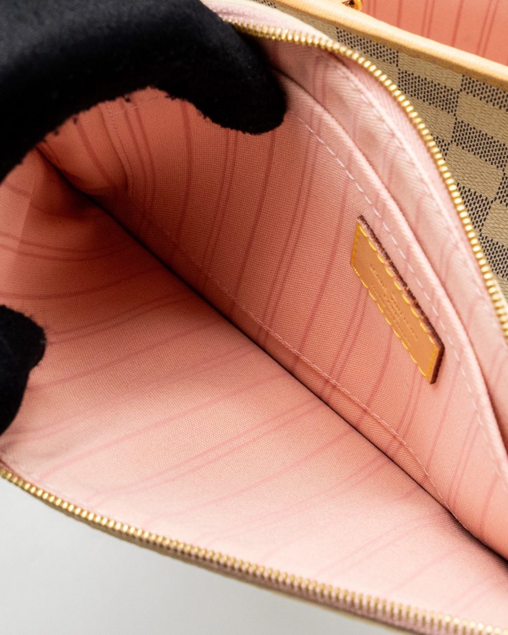 AAA Replica Louis Vuitton LV NEVERFULL MM DAMIER AZUR CANVAS GHW