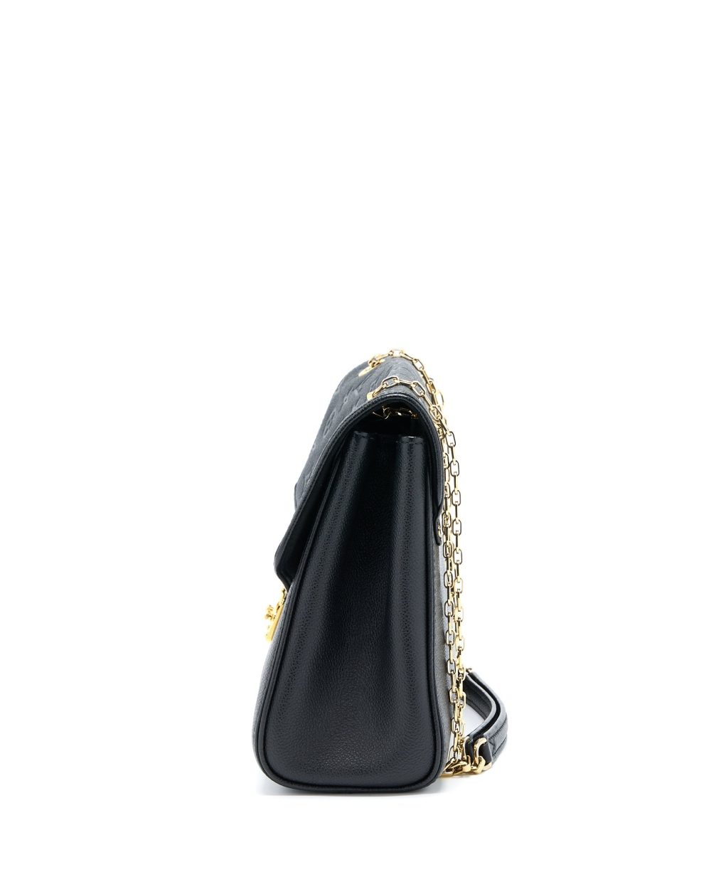 AAA Replica Louis Vuitton LV SAINT GERMAIN CHAIN EMPREINTE BLACK GHW
