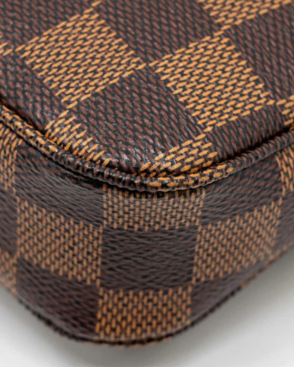 AAA Replica Louis Vuitton LV POCHETTE ACCESSOIRES DAMIER EBENE CANVAS GHW