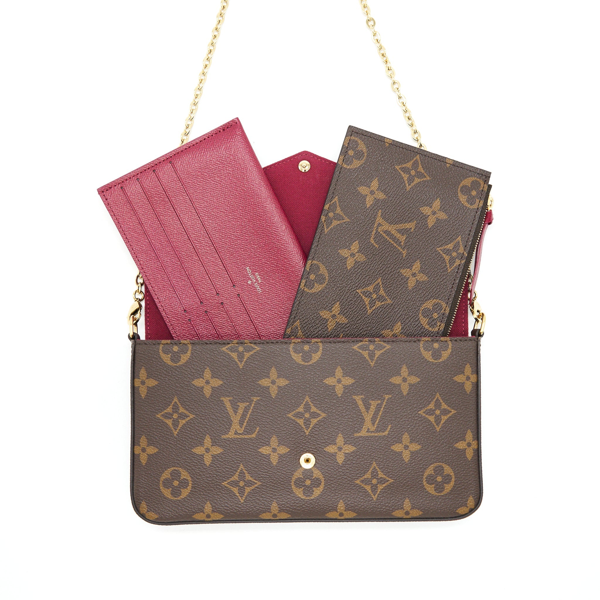AAA Replica Louis Vuitton LV FELICIE POCHETTE MONOGRAM CANVAS