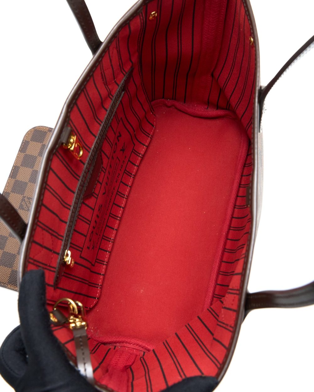 AAA Replica Louis Vuitton LV NEVERFULL PM DAMIER EBENE CANVAS GHW