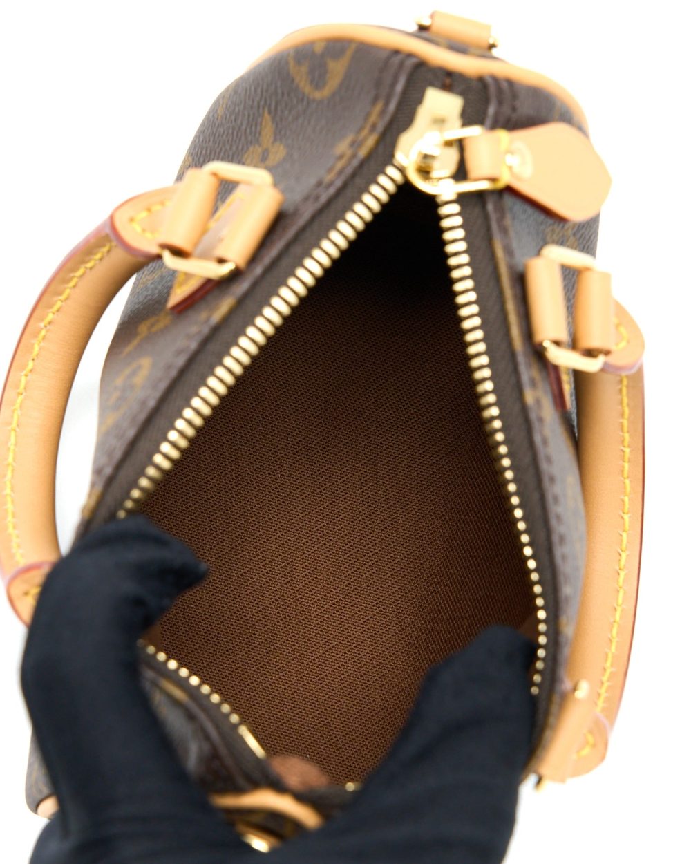AAA Replica Louis Vuitton LV NANO SPEEDY MONOGRAM CANVAS GHW (NEW VERSION)