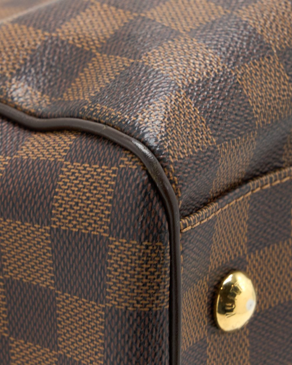 AAA Replica Louis Vuitton LV TREVI BAG DAMIER EBENE CANVAS GHW
