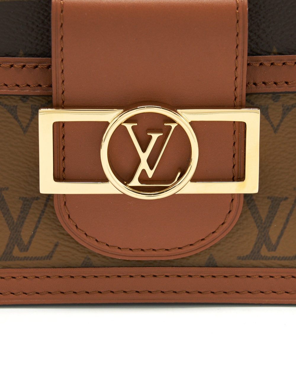 AAA Replica Louis Vuitton LV MINI DAUPHINE MONOGRAM REVERSE CANVAS
