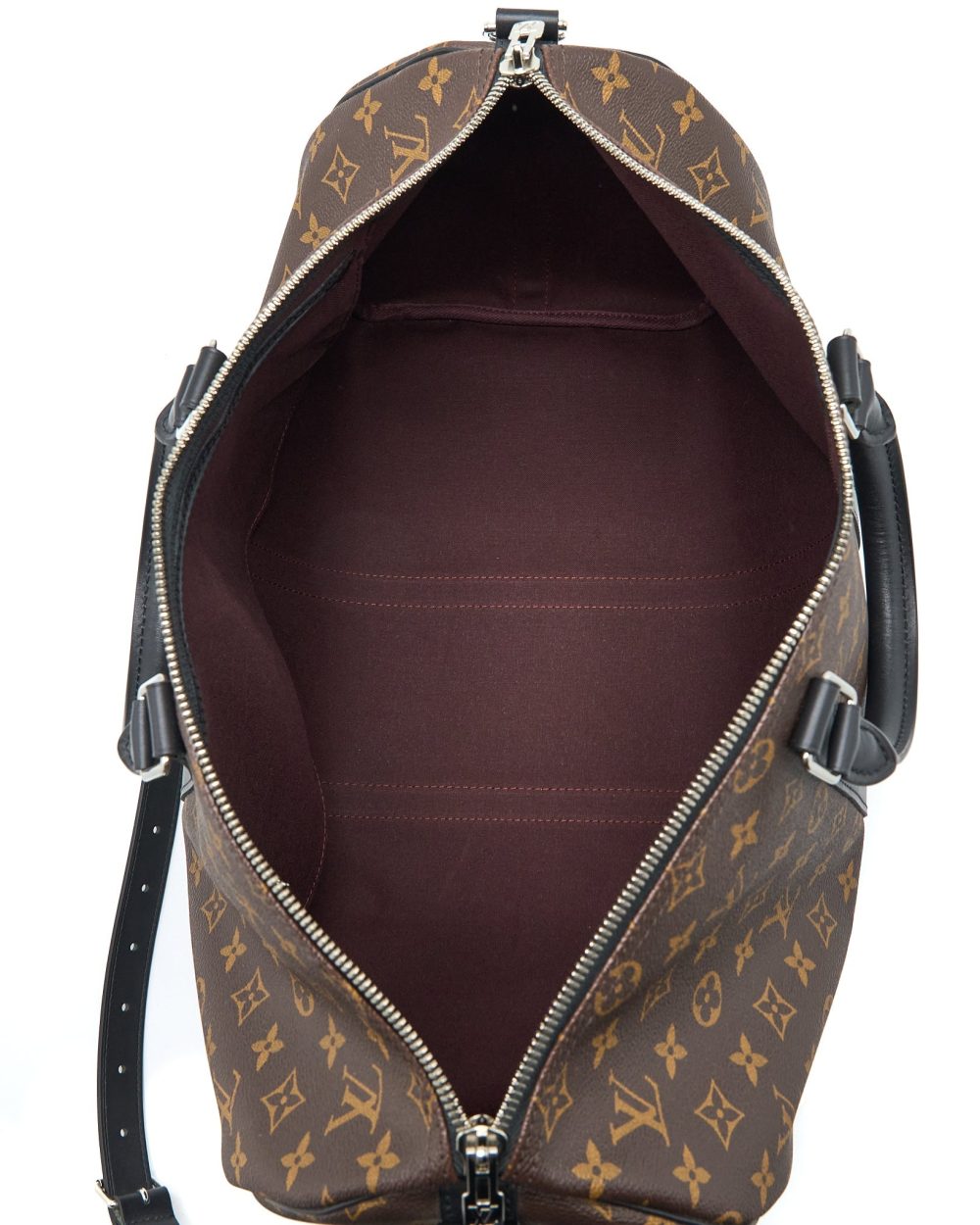 AAA Replica Louis Vuitton LV KEEPALL BANDOULIERE 45 MONOGRAM MACASSAR CANVAS SHW